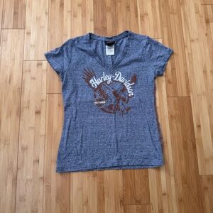 Harley-Davidson El Paso, Texas Blue Graphic T-Shirt for Women small